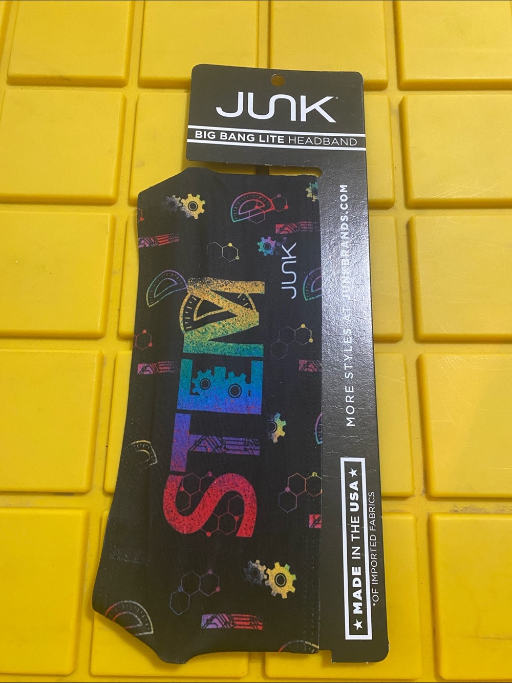 JUNK Big Bang Lite 'STEM' Black Rainbow Headband